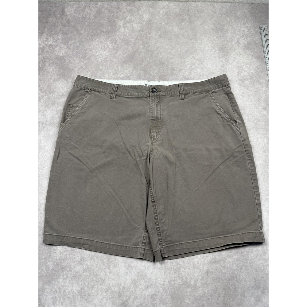 Fox Racing Shorts Mens 40 Gray Taupe Twill Stretch Chino Golf Casual Outdoor‎